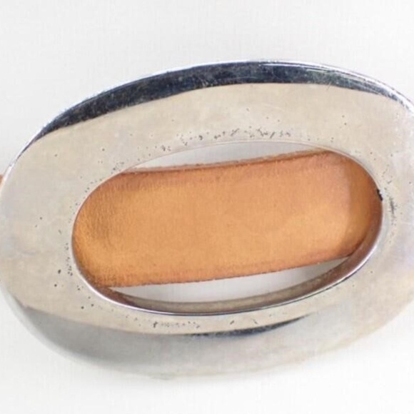 Hermes Leather Silver Choker - Picture 2 of 3